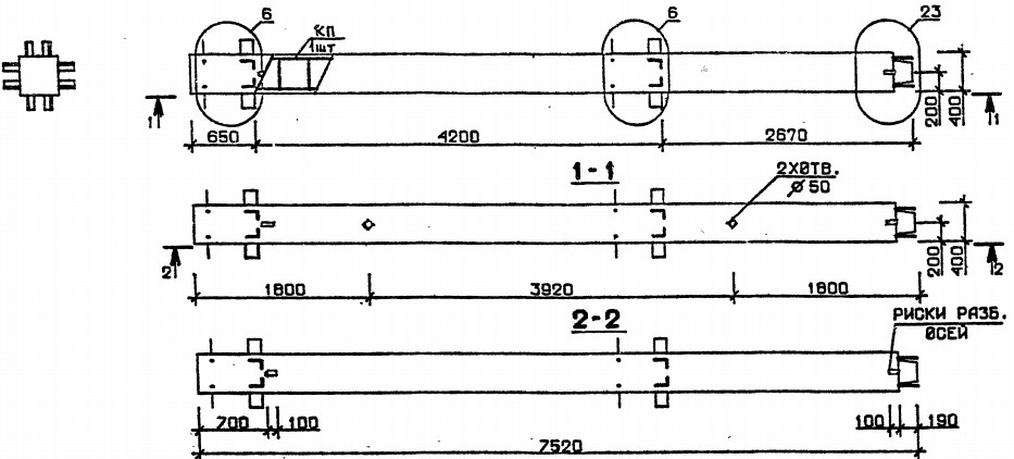 Колонна 2КВ 42.75-7 Серия 1.020.1-2с/89